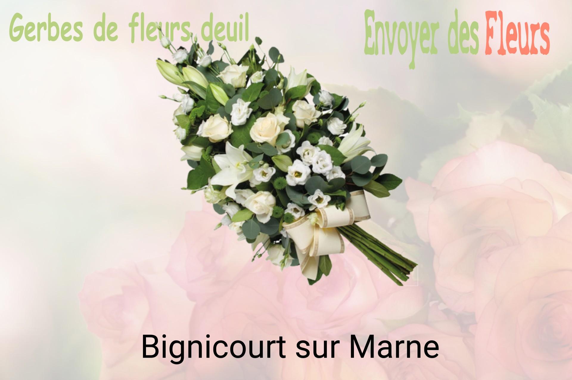 Gerbe de fleurs de deuil livrée à Bignicourt-sur-Marne